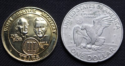 UNITY SERVICE RECOVERY III YEARS TOKEN - AA - NA - Dr. Bob
