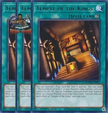 Yugioh! 3x Temple of the Kings MZTM-EN097 Rare 1st Ed NM