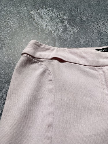 Versace Jeans Couture VNTG Y2K Lace Up Light Pink Pants Trousers Size 42 - Picture 7 of 9