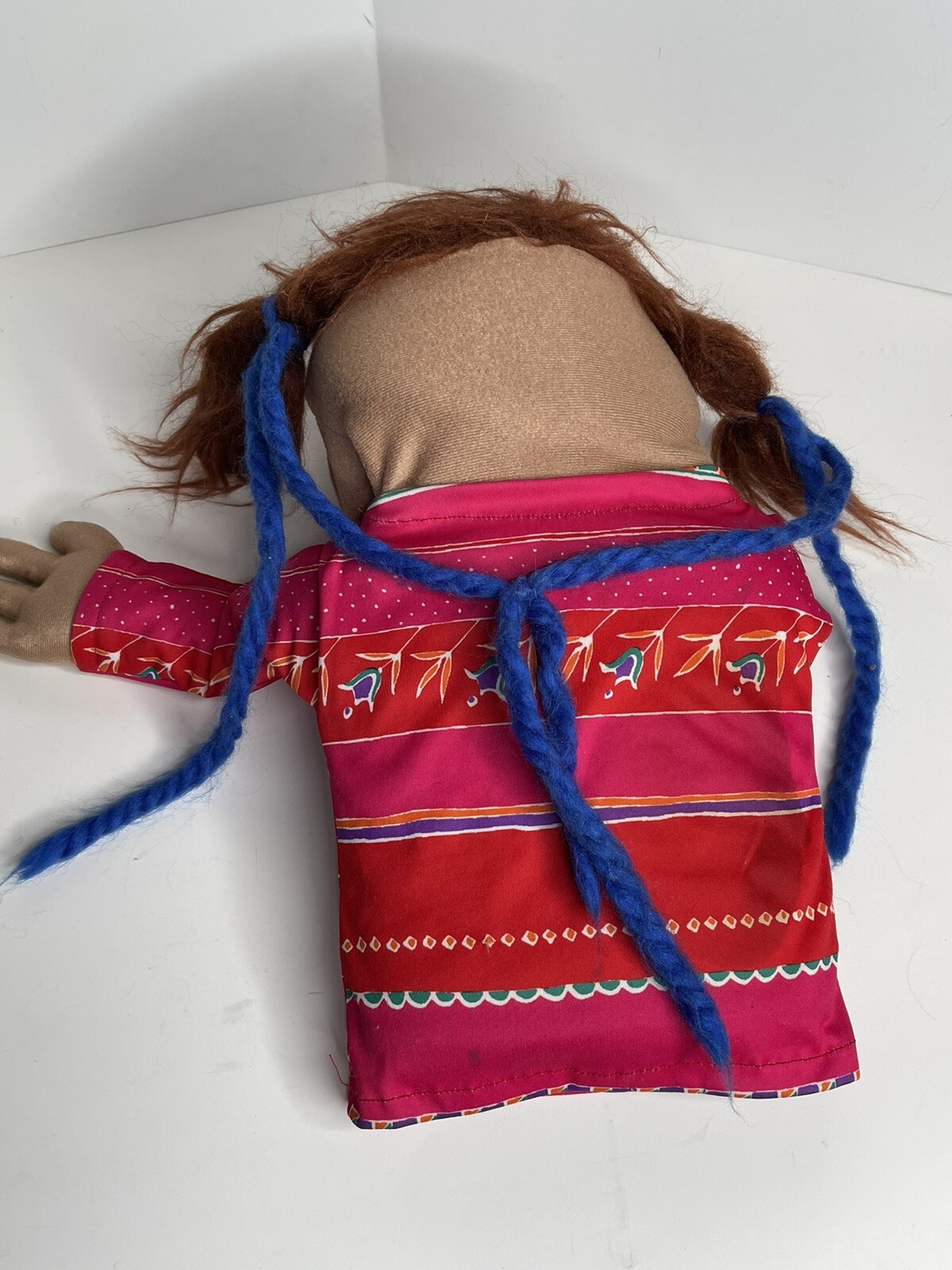 Vintage Puppet Productions Inc Hand Made Muppet Like Plush 14” Girl