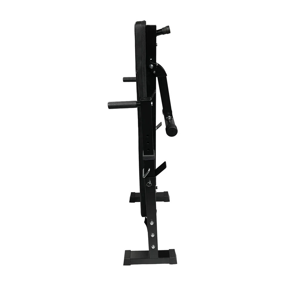 Exersci Compact Foldable Bench with Rack and Dip Bars - Fitness, Weightlifting - Image 4 of 4