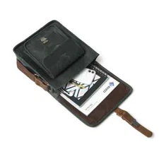 Compact Stylish 10 Inch Leather Messenger Bag With Multipurpose Compartment