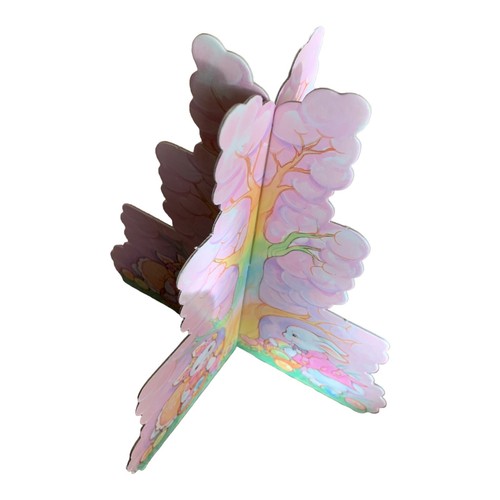 9” Pastel Sweet Bunny Rabbit Paper Easter Egg Tree - Tree Only - Picture 12 of 13