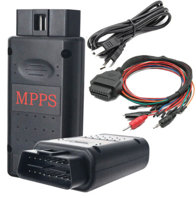 MPPS V21 MAIN + Multiboot Tricore Adapter Cable ECU Flasher Tool Auto Detect ECU
