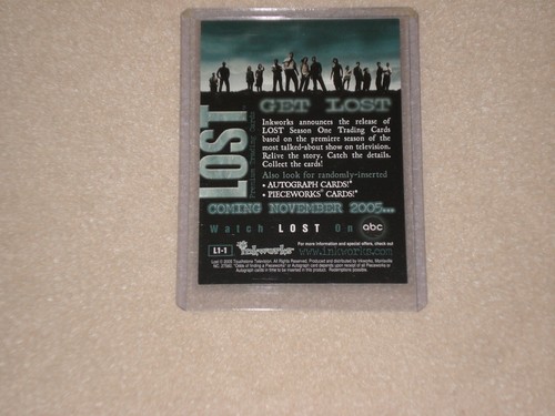 L1-1 * SEASON 1 ONE 2005 * LOST PROMO TRADING CARD Matthew Fox * Inkworks - Picture 2 of 2
