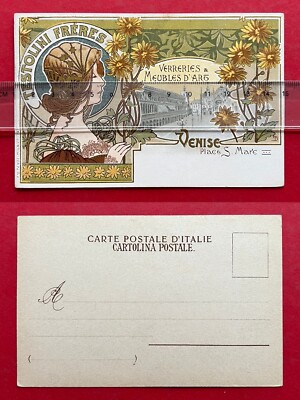 Jugendstil Künstler AK VENEDIG 1901 Raphael Kirchner oder ALPHONSE MUCHA (128441