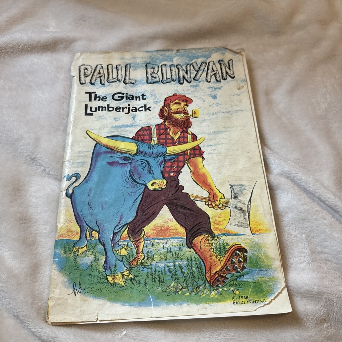Vintage Children39s Book Paul Bunyan The Giant Lumberjack