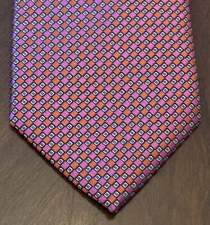 Perry Ellis Portfolio Pink orange 100% Polyester Men’s Neck Tie Made In China