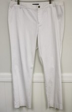 Ralph Lauren Pants White Pant Flat front NWTS