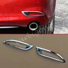 Chrome Rear Fog Light Cover Foglight Lamp Trims For Mazda6 2018-2021 Accessories