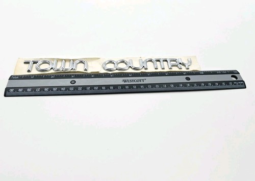 1996-2000 CHRYSLER TOWN & COUNTRY REAR EMBLEM BADGE SYMBOL LOGO CHROME - Picture 2 of 3