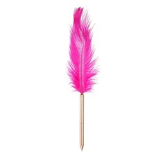 Feather Ballpoint Pens Bulk, Writing Pens Style 1, Rose Red/Rose Gold