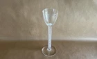 Steuben Vintage Art Glass Crystal Air Twist Stem Toasting Goblet George Thompson