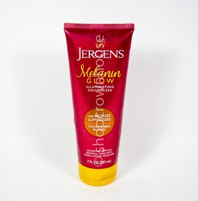 1 Jergens Melanin Glow Illuminating Moisturizer with BRONZE Luminizers 7 fl oz