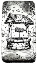 10 ozt 999 Fine Silver Art Bar- WISHING WELL - ADAMO TECHNE - Limited Edition 89.80 per troy oz