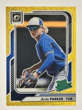 JOJO PARKER 2026 Donruss Baseball : GOLD GLITTER Prizm ROOKIE numbered 1/4 FOTL