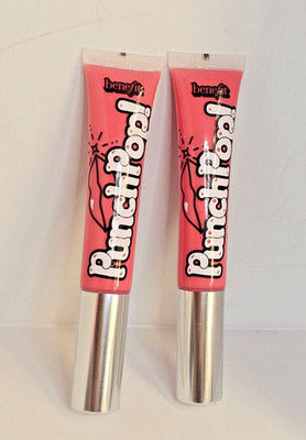 2 X Benefit Punch Pop! Liquid Lip Color - Bubblegum - .23 oz Full Size - New  UN