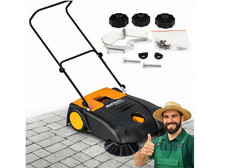 Spazzatrice Manuale 70Cm Meccanica Senza Elettricità Per Cortile Garage 14L