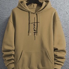 Men's Casual Printed Hoodie With Drawstring
