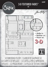 Sizzix 3D Texture Fades Embossing Folder A5 by Tim Holtz-Foundry