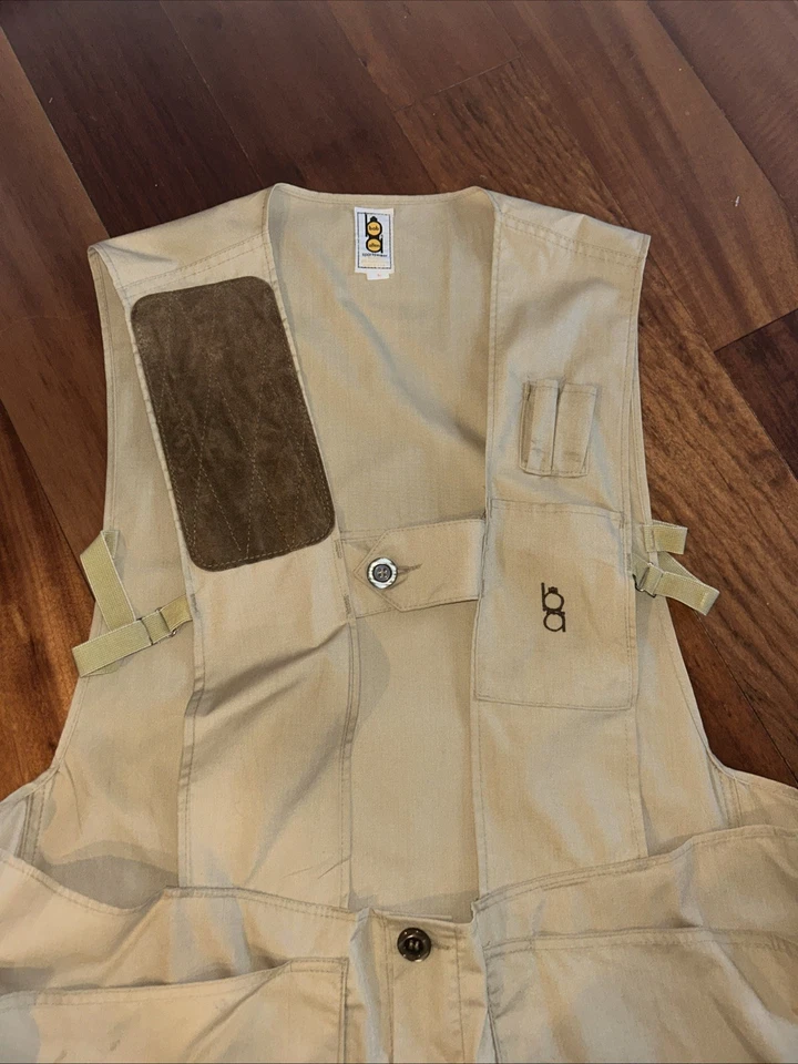 Vtg Bob Allen Gun Club Trap shooting Hunting Vest insert mens size Large 40 - Image 4 of 4