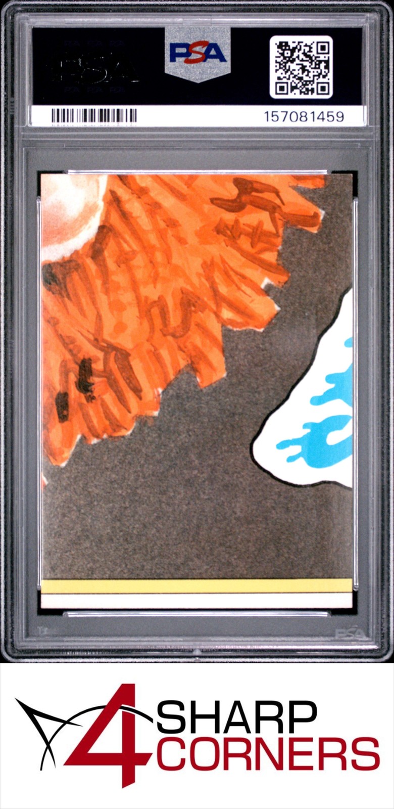1986 GARBAGE PAIL KIDS STICKERS #93b BUSTIN' DUSTIN SERIES 3 W/COPYRIGHT PSA 8 view 2