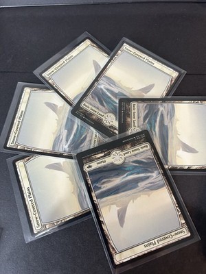 Set 6 x MTG Snow-Covered Plains - Full Art - Modern Horizons 250/254 Land NM+