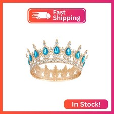 Papoopy Crown for Women, Queen Crown Tiara for Birthday Wedding Party Decoration