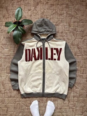 Vintage Oakley Software Big Logo Avant Garde Zip Up Hoodie Vintage Oakley Software Big Logo Avant Garde Zip Up Hoodie