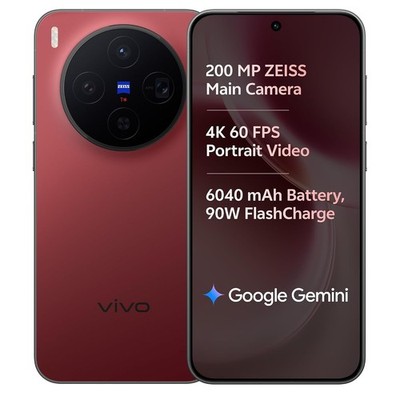 Brandneu versiegelt Vivo X300 5G 16GB-512GB Summit Red Global entsperrt 200MP ZEISS