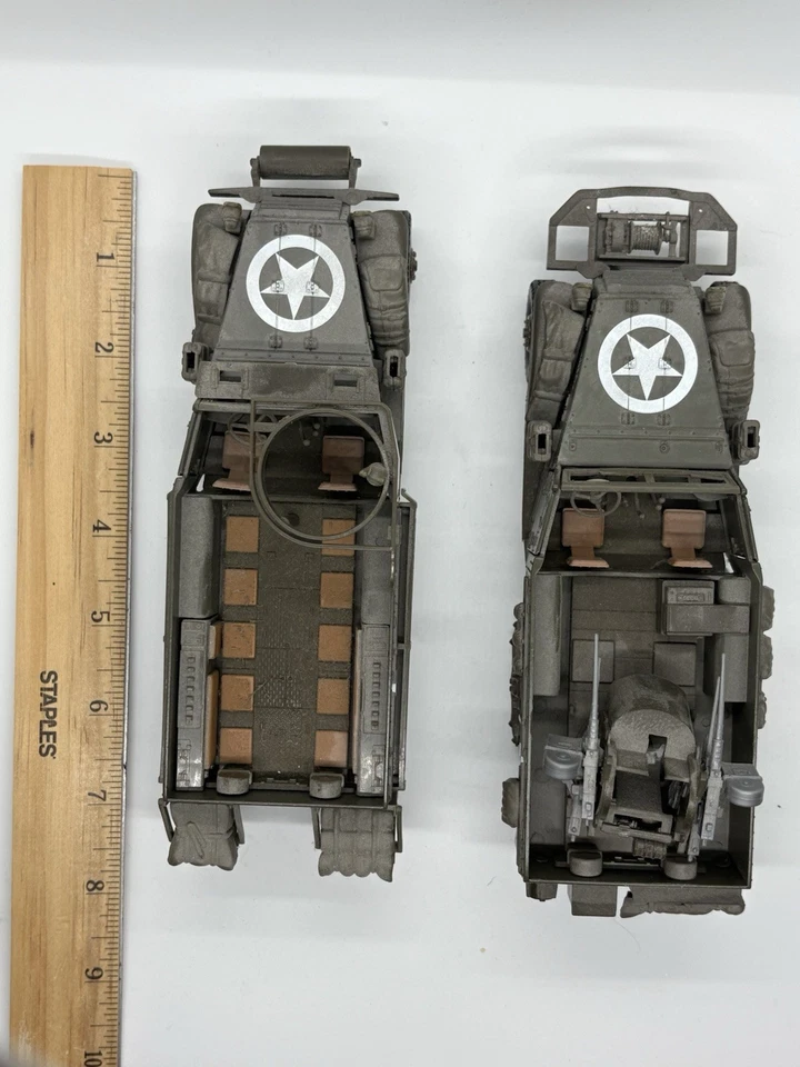 WORKING Raymax 1:32 WWII US Halftracks Lot M3 Troop Carrier & M16 Quad .50 Cal - Image 3 of 4