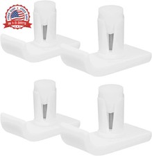 4 Pcs Universal Premium Walker Glide Skis Replacement Ski Glides White Durable C