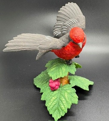 Lenox Vermilion Flycatcher Garden Birds Collection Fine Porcelain dated 1993