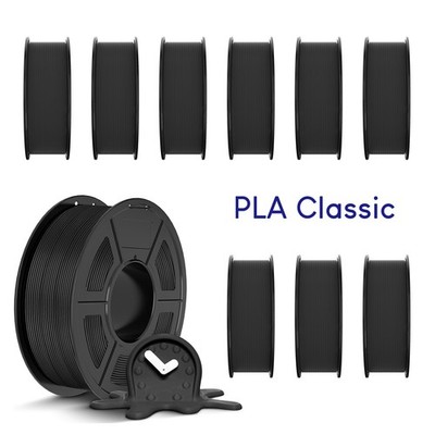 JAYO 10*1.1kg/roll Black PLA Classic 1.75mm 3D Printer Filament Better Toughness