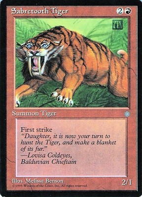 Sabretooth Tiger  Ice Age - Vintage 1995/1996 - LP