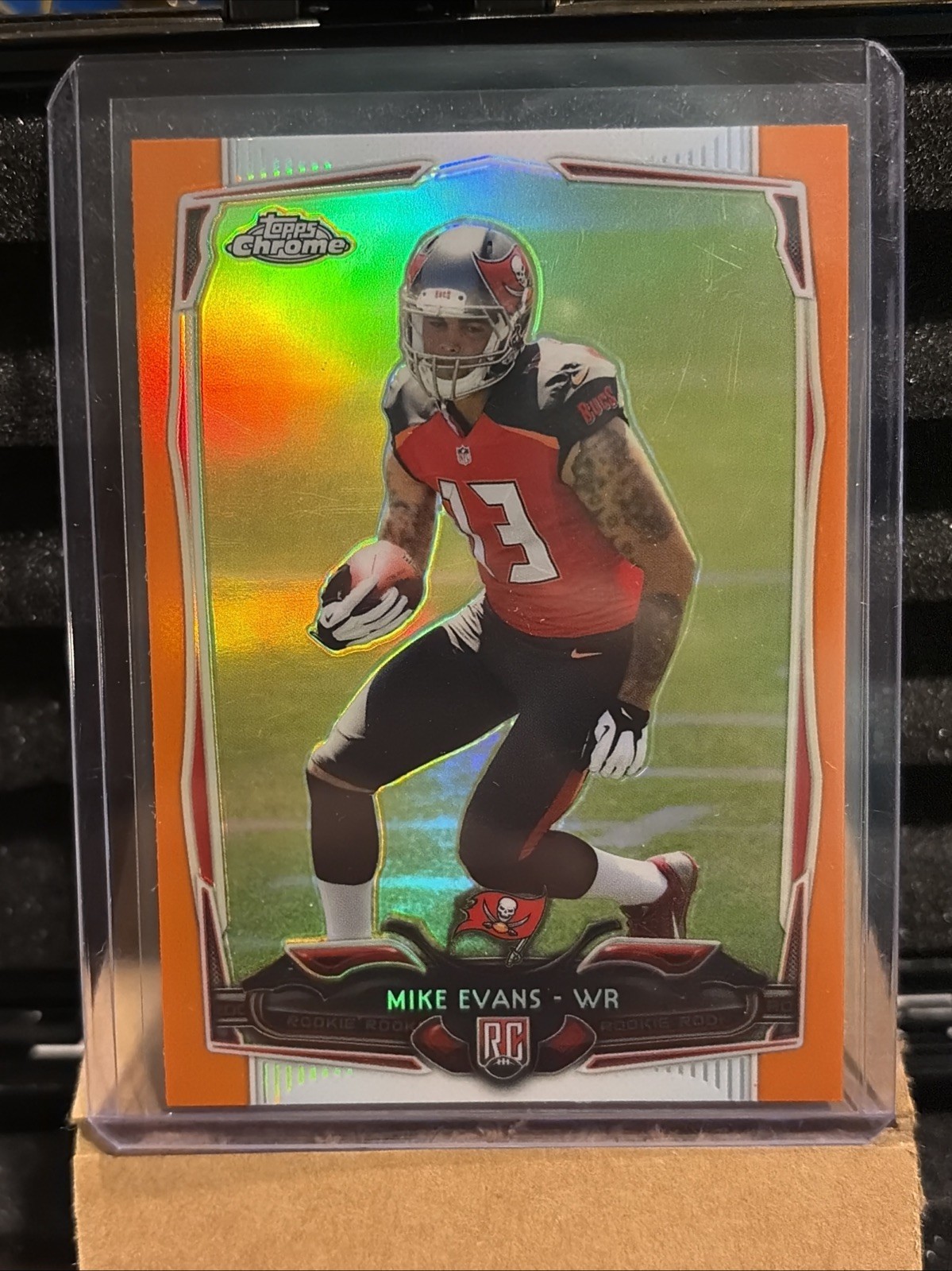2014 Topps Chrome - Mike Evans #185 Orange Refractor (RC)