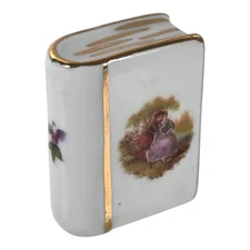 Limoges Miniatures by Fontanille & Marraud Porcelain Book Courting Couple Rococo