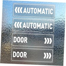 Sticker Sign Vinyl 9 x 3 Inch Removable Waterproof Self-Adhesive Automatic Door