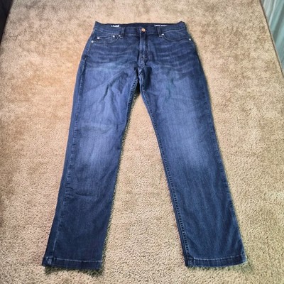 Mugsy Lake Shores Jeans Mens Size 34x30 Blue Stretch Straight Denim F975