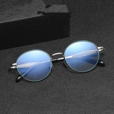 Vintage Full Rim Oval Titanium Eyeglasses Frame Unisex Eyewear