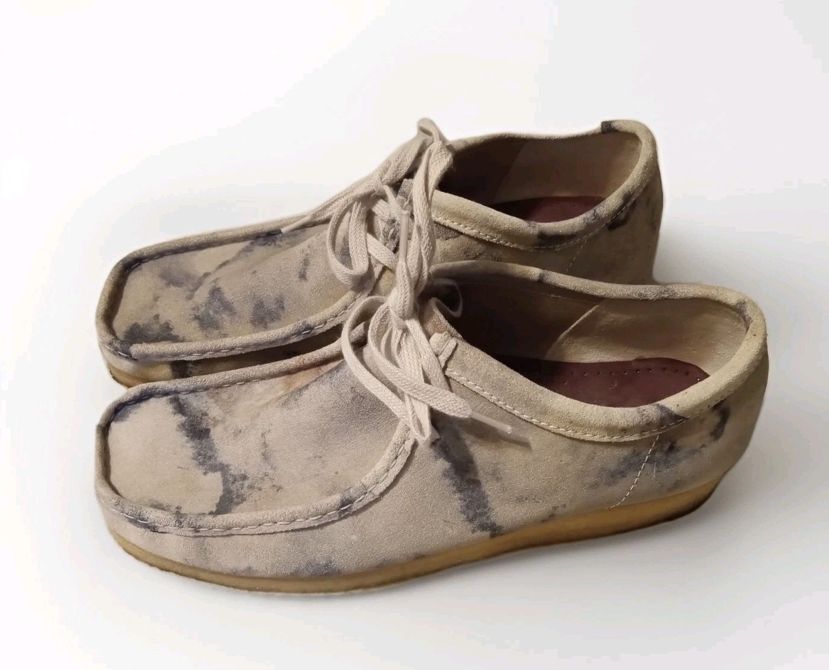 Buy Men Clarks Originals Wallabee Off White Camouflage Moccasin