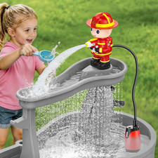 Water Table Pump, Fireman Water Pump for Water Table for Kids Ages 3-5, 5-Gear A