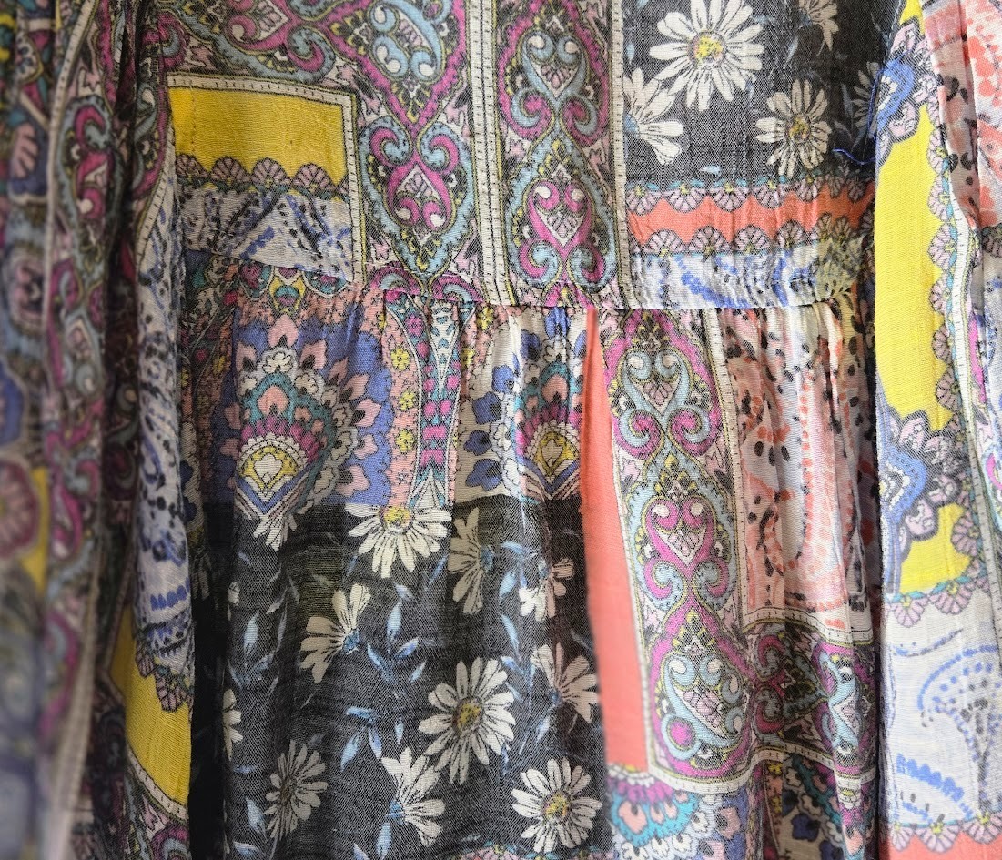 Coco Bleu Women’s Abstract Patchwork Boho Sleevel… - image 3