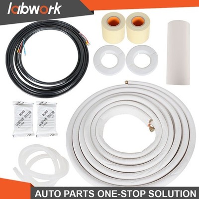 Labwork 25 Feet Install Kit For Mini Split Heat Pump Systems 1/4'' - 3/8'' Dia.