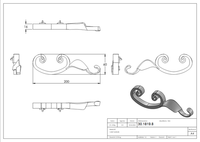 Schwerbarock | Links | MaßE: 60X200 Mm | Stahl S235JR, Roh