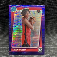 2021 Donruss Optic Target Box Set Purple Pulsar Prizm Jalen Green #159 Rookie RC