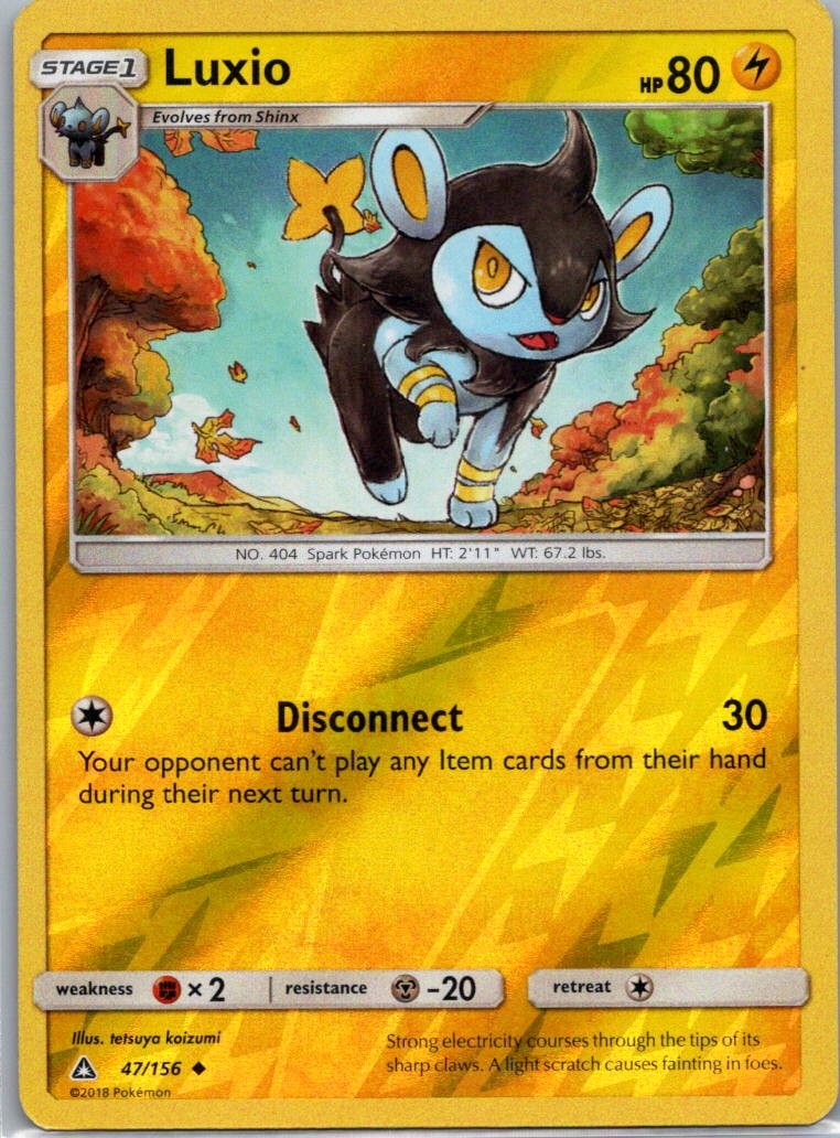 Pokemon TCG Luxio 47/156 Ultra Prism Rev Holo MP