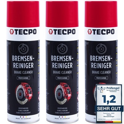 3x 500 ml TECPO BREMSENREINIGER BRAKE CLEANER UNIVERSAL TEILE REINIGER ENTFETTER
