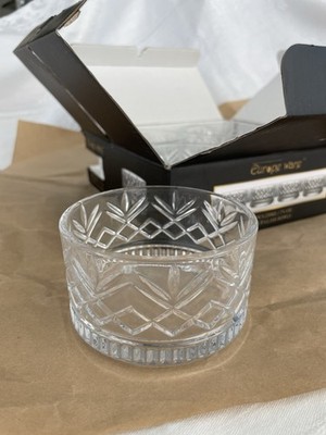 Europe Ware Cut Whiskey Glasses/Bowls Set of 4, 7.5 oz, NEW