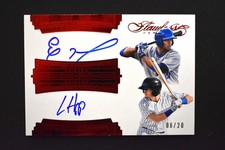 Eloy Jimenez Ian Happ 2017 Flawless Dual Autograph Signatures Ruby /20 #FDS-EI